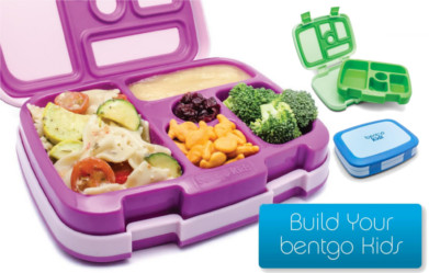 lunch boxes filled with food for kindy